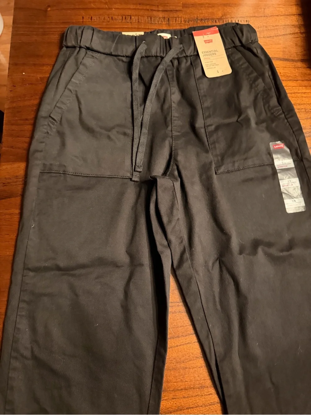 Levi's Black Essential Joggers with Drawstring